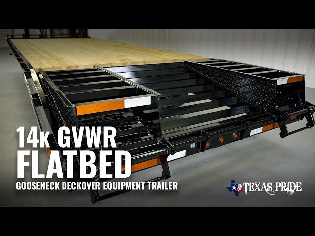 Walk Around: 14K Gooseneck Flatbed Equipment Trailer | Texas Pride Trailers