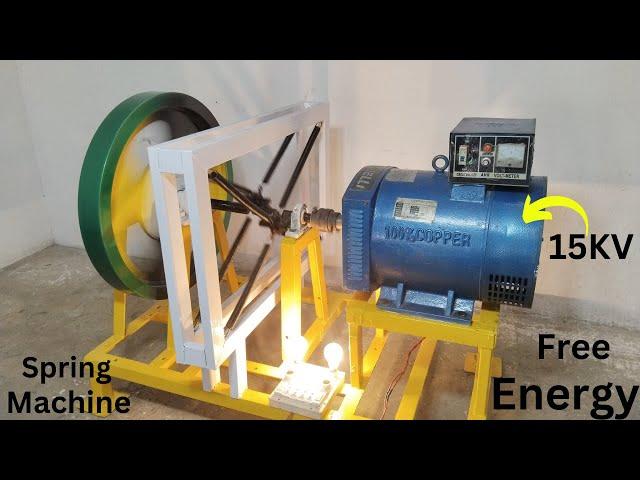 Perpetual Motion Spring Machine 15 KW Free Energy Generator 220v Free Electricity Generator