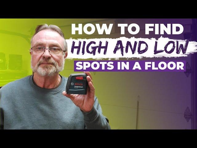 How To Use A Floor Leveling Laser | Find High And Low Spots In A Floor