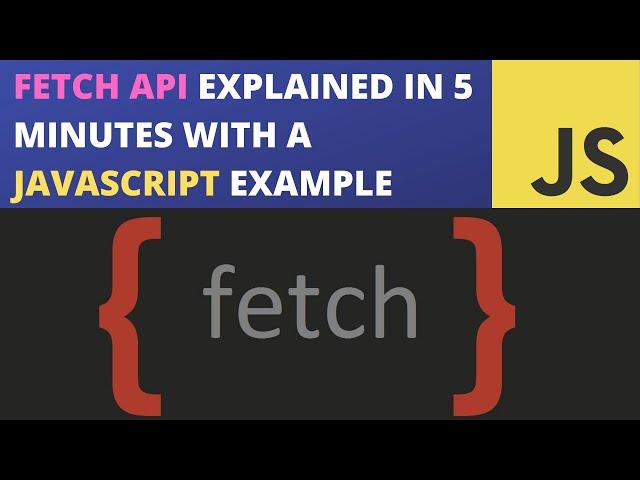 Fetch API | JavaScript Example with Authorization Headers