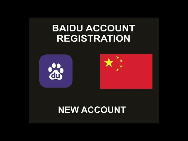 Baidu Account Registration, Ready To Use, New Account, WorldWide