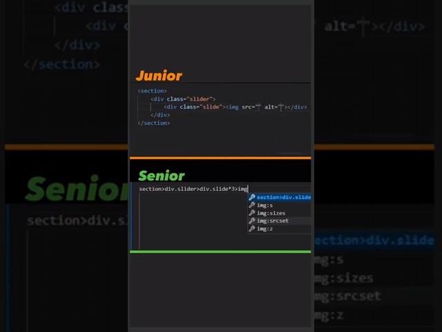 Junior Vs Senior Developer #programming #html #javascript #webdevelopment #html5 #webdesign  #css3