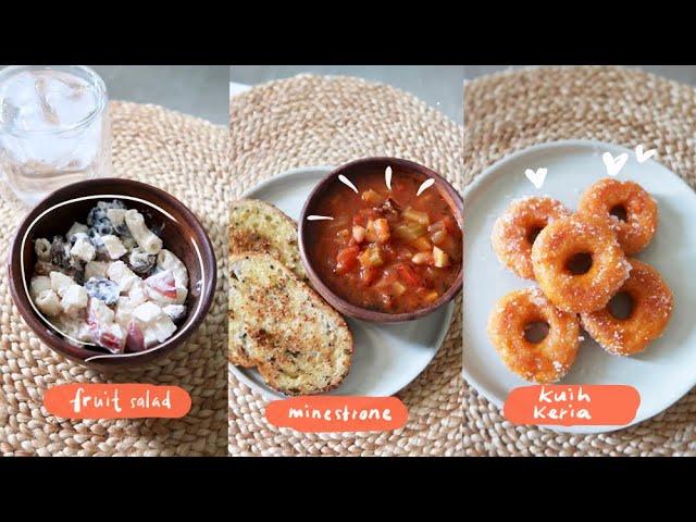 Mealprep with Marion: Minestrone Soup, Fruit Salad, Kuih Keria