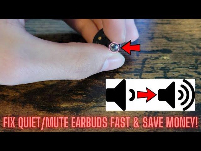 How to Fix ANY Quiet Earbud (Improve Sound in Airpods and Galaxy Buds)