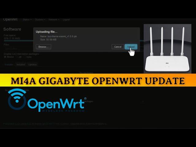 Upgrade firmware openwrt xiaomi mi4a gigabyte 2023