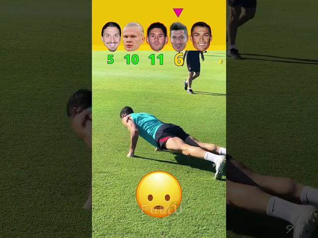 Footballer Push Up Challenge #football #shorts #ronaldo #trending #haaland #messi