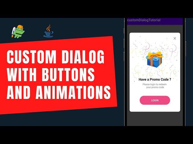 how to create custom dialog in android studio | Custom dialog in android studio | tech projects