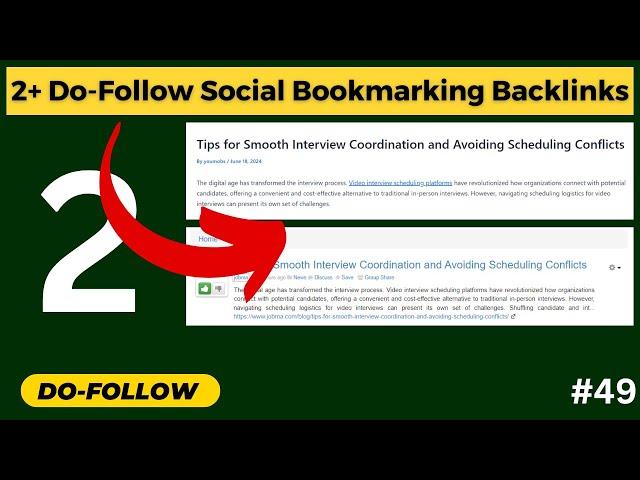 Do Follow Social Submission Backlink Sites | 2+ | How to Create Social Bookmarking Backlinks