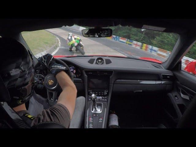 Porsche 991.2 GT3RS & FAST BIKER on Nordschleife//.