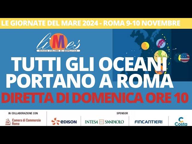 Le giornate del mare: Mediterraneo, Artico e Indopacifico. I mari in guerra - Diretta di domenica