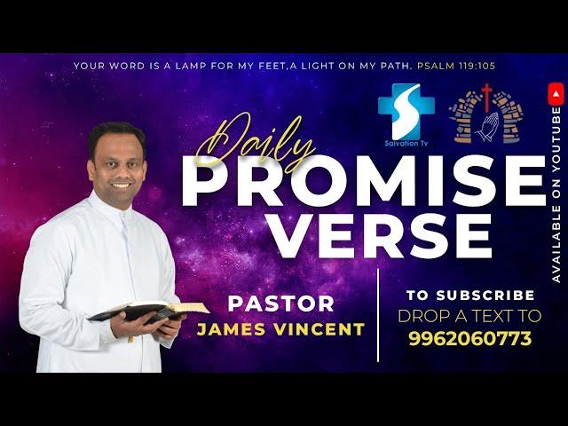 SEPTEMBER - 9 TH | DAILY PROMISE VERSE | PASTOR. D JAMES VINCENT | ESTHER PRAYER HOUSE