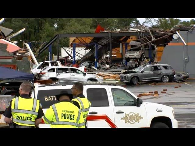 15 people injured by tornado, 14 buildings damaged in Rocky Mount