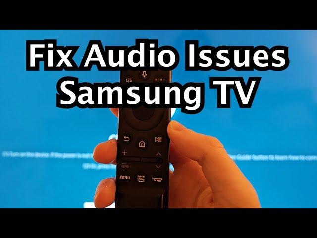 How to Reset Audio/Sound Settings (Fix Sound Issues) on Samsung Smart TV