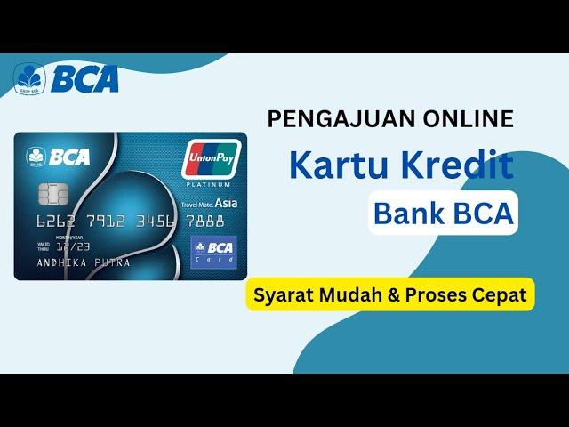 Cara daftar Kartu Kredit BCA secara online | cara apply CC BCA secara online