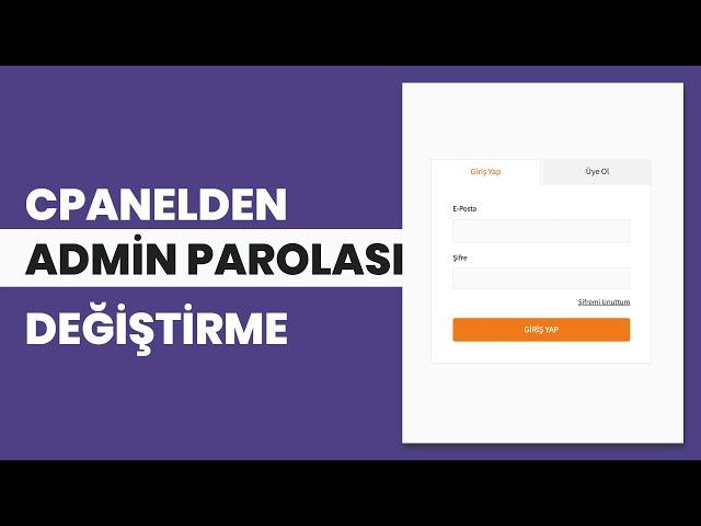 CPanel’den WordPress ve OpenCart Şifresi Nasıl Değiştirilir? | CPanel, phpMyAdmin