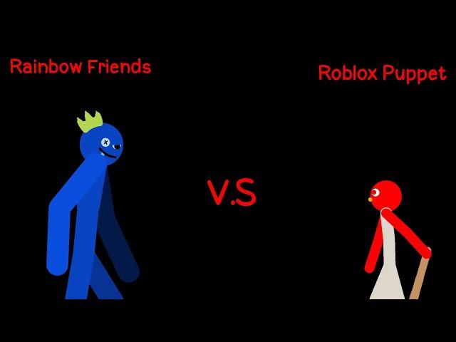 Rainbow Friends Vs Roblox Puppet (Stick Nodes Animation)