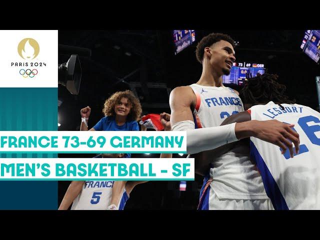 France defeat Germany  to secure a final spot in Men's Basketball | Paris 2024 Highlights