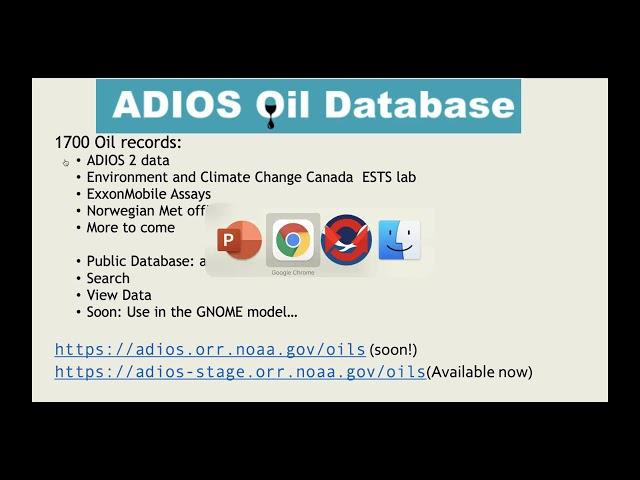 Chris Barker, NOAA - Data Modelling and Prediction - 2021 Oil Spill Technology Workshop