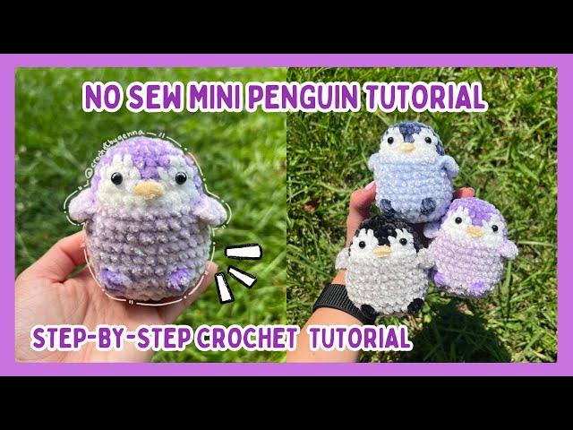 No Sew Mini Penguin Crochet Tutorial  FREE Amigurumi Pattern Step by Step, Intermediate Level