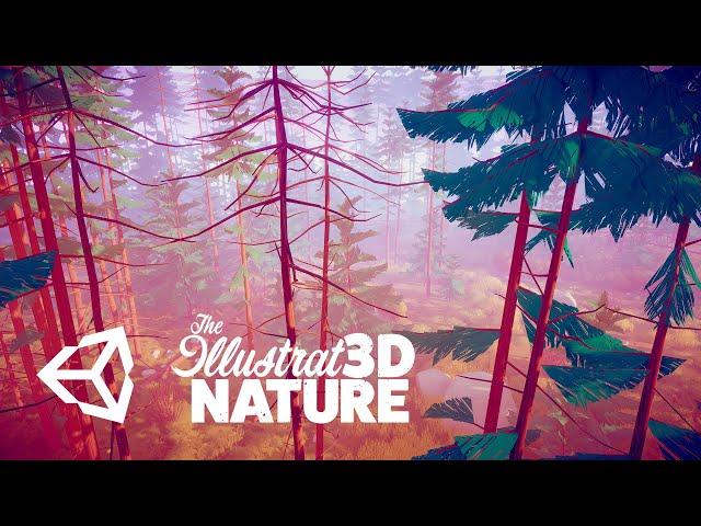 Illustrated Nature - Unity Timelapse - Pine Forest