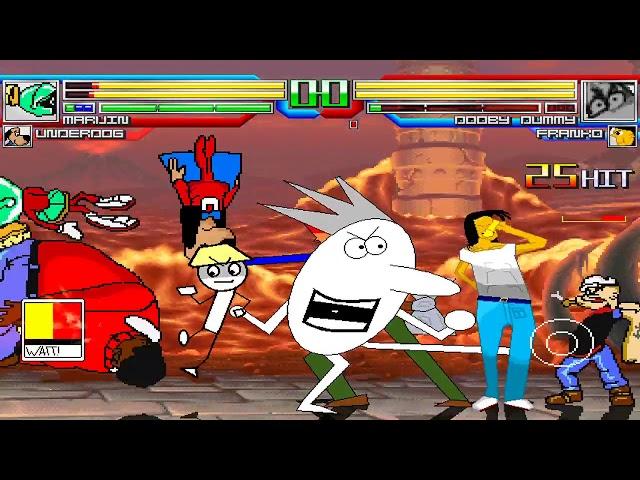 NICK54222 MUGEN: Team Marvin the Martian VS Team Dooby Dummy (Fernando Valadez)