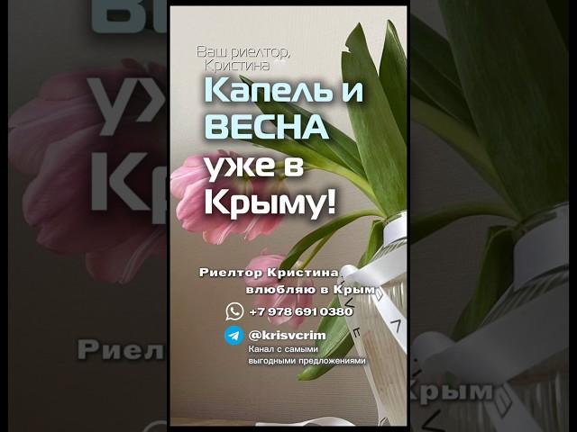 Привет! Это весна в Крыму и выгодные земельные участки для покупки  #землявкрыму #переезднаюг#крым