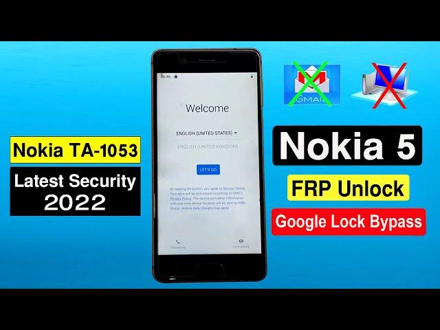 Nokia 5 FRP Unlock or Google Account Remove || Nokia TA-1053 FRP Bypass Youtube Problem Solution ||