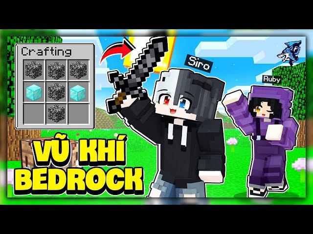 Minecraft nhưng Siro Và Noob Ruby Sở Hữu Vũ Khí Làm Từ Bedrock