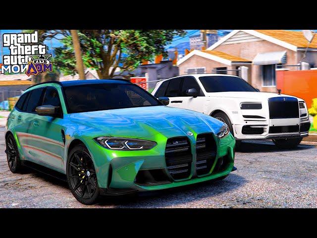 ПУТЬ БОМЖА В GTA 5 МОЙ ДОМ #40 - BMW M3 ПРОТИВ RR CULLINAN НА ГОНКАХ! - GTA 5 RP Россия ВОТЕР