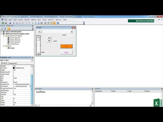 81 Scrollbar And Spin Controls || VBA Tutorial || Lecture || Microsoft Excel ||