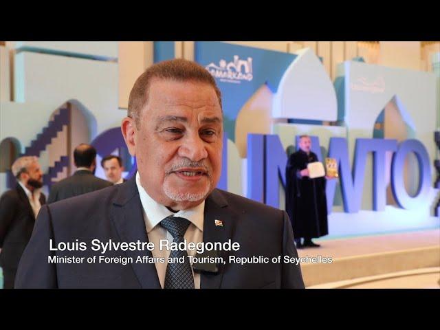 Seychelles and UNWTO collaboration - Louis Sylvestre Radegonde, Minister of Tourism, Seychelles