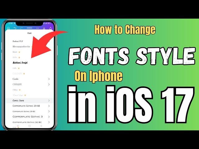 how to change font in ios 17 | ios 17 font change | ios 17 font | change fonts ios 17