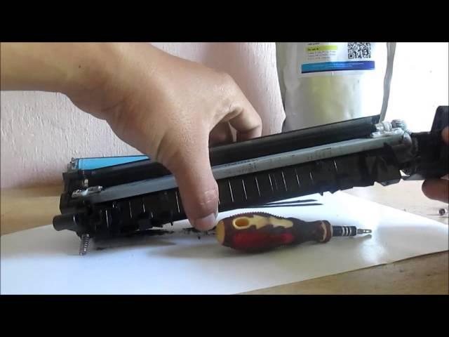 How to refill HP LaserjetPro P1102 Printer with CE651A cartridges