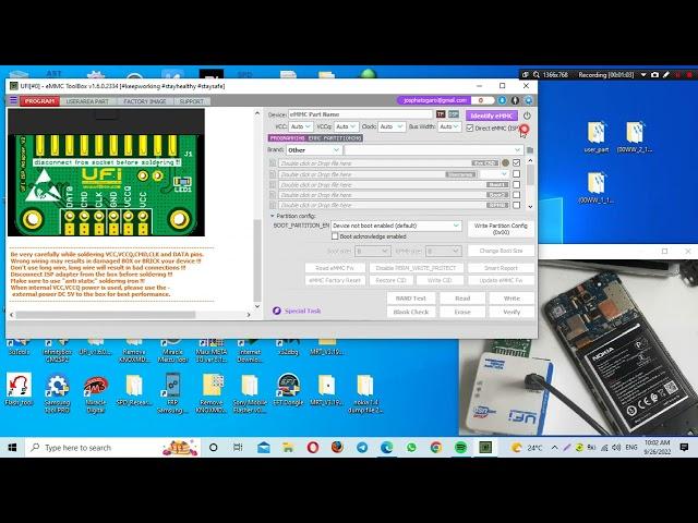 Nokia 1 4 identify eMMc Failed to initialize eMMC return code 226 Over current detected