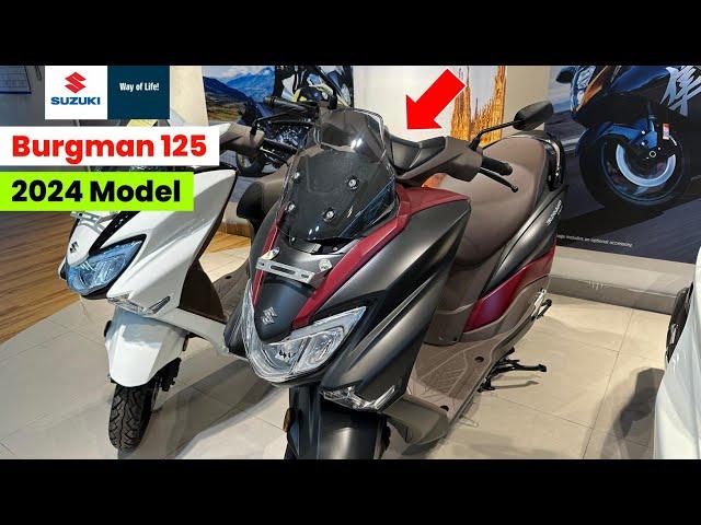 Suzuki Burgman Street New Model 2024 Review - 2 Big Changes | New Color | New Price?