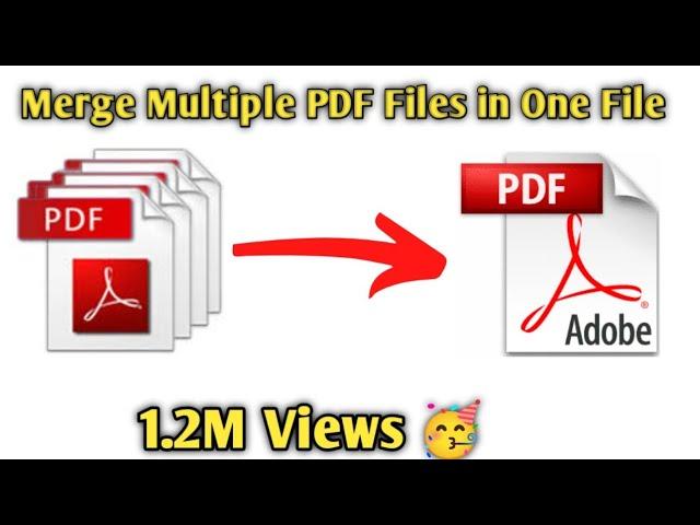 How To Merge Multiple Pdf Files Into One Pdf File ? (Hindi)