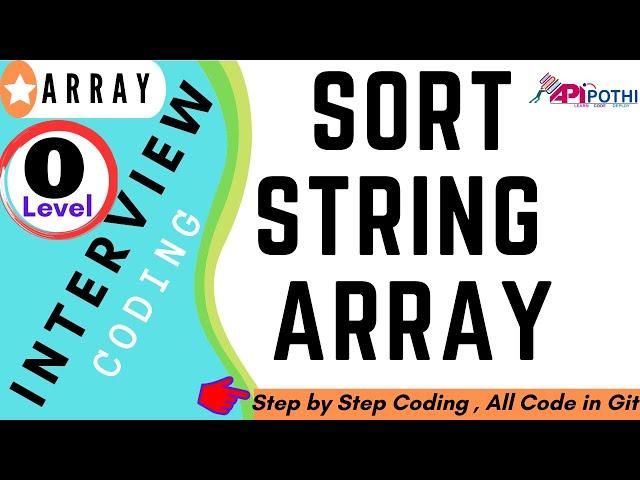 9  Write a Java program to sort the string array