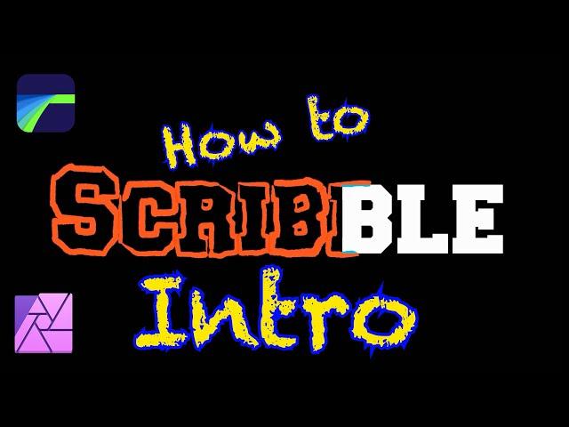 HOW TO MAKE A SCRIBBLE EFFECT INTRO | LUMAFUSION & AFFINITY PHOTO