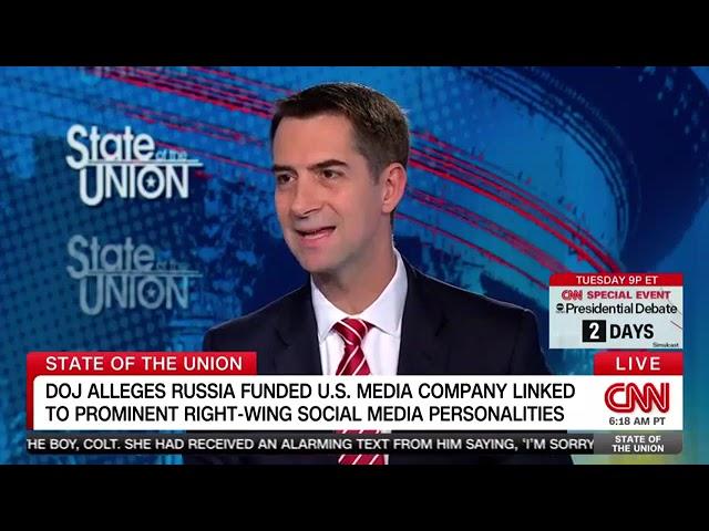 September 15, 2024: Tom Cotton Joins CNN State of the Union