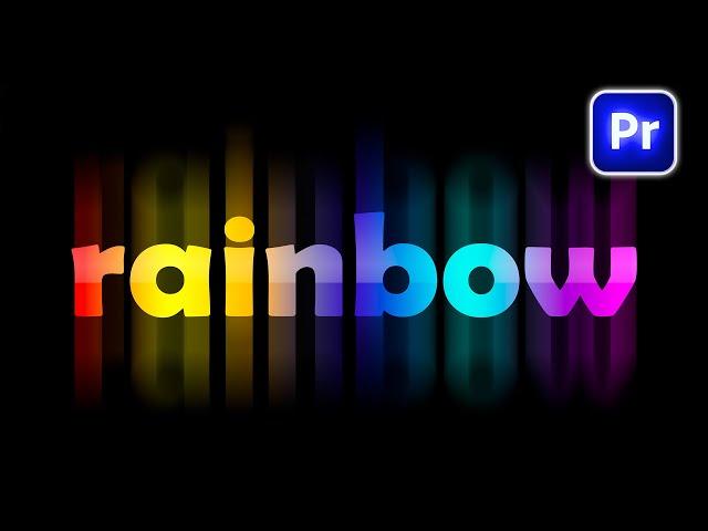 Rainbow Text Effect in Premiere Pro