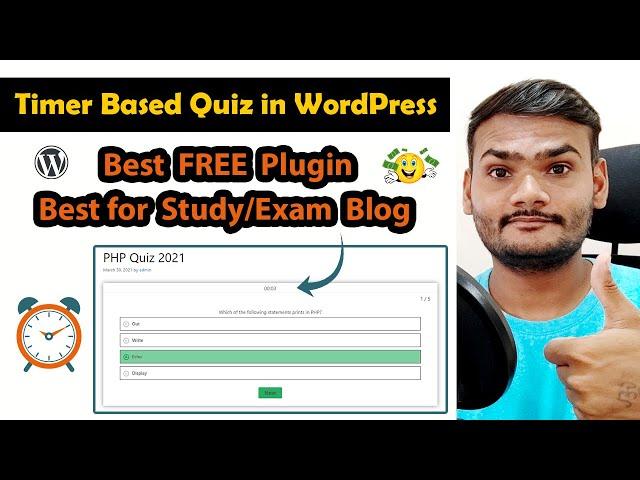 How To Create a Timer Based Quiz in WordPress Free 2021