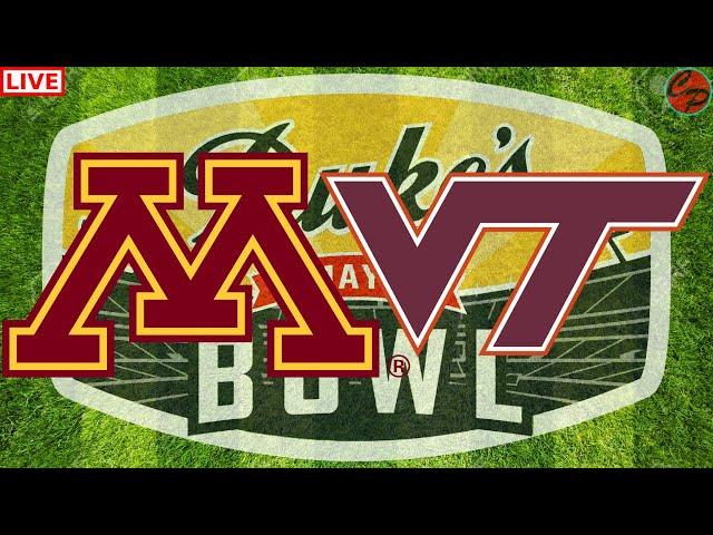 Minnesota vs Virginia Tech DUKE'S MAYO BOWL COLLEGE FOOTBALL LIVE GAME CAST & AUDIO