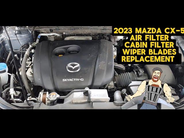 2023 MAZDA CX-5 AIR FILTER _ CABIN FILTER _ WIPER BLADES REPLACEMENT TUTORIAL