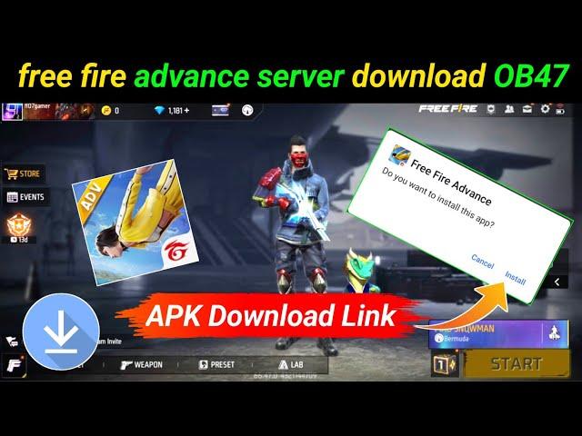 free fire advance server download link | free fire advance server download link ob47 advance server