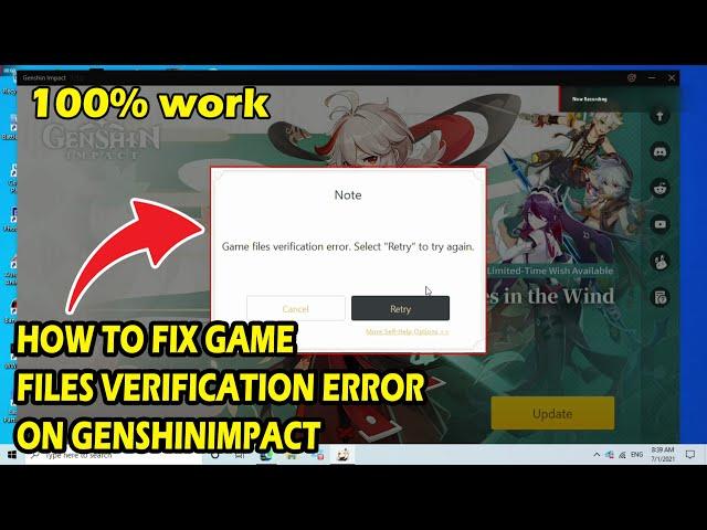 HOW TO FIX GAME FILES VERIFICATION ERROR ON GENSHIN IMPACT