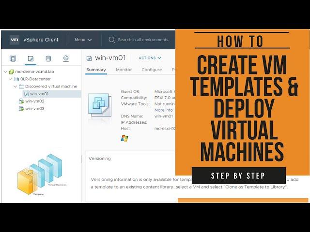 How to Create VM Templates and Deploy Virtual Machines from Templates | VMware Beginners Tutorial