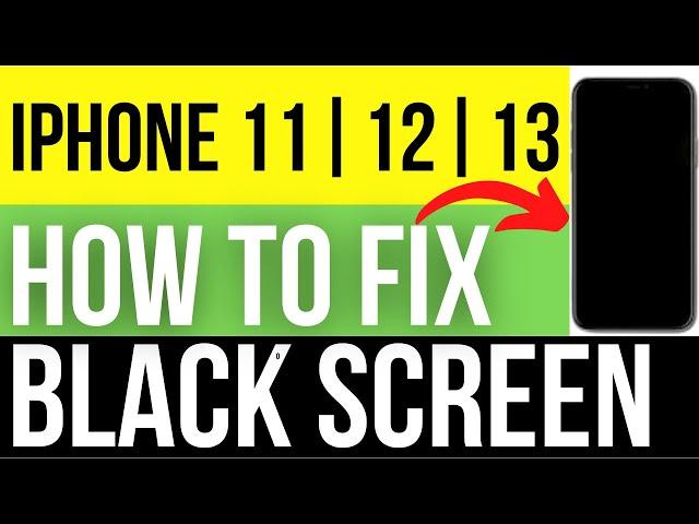 how to fix iphone black screen | fix iphone stuck on black screen| iphone 11 | iphone 12 | iphone 13