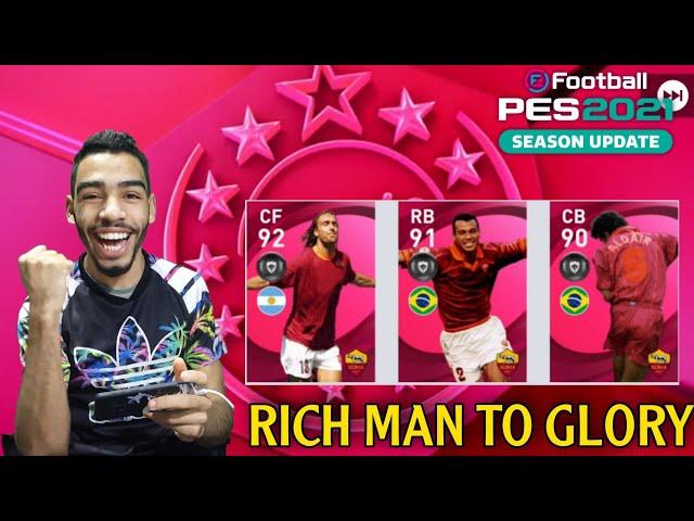 ROMA - ICONIC MOMENT PACK OPENING  RICH MAN TO GLORY   #08 pes 2021 mobile