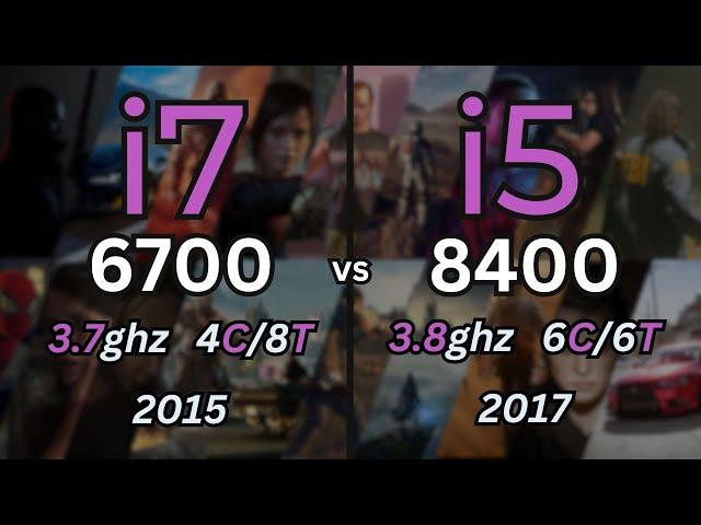i7 6700 vs i5 8400 Tested in 14 Games (2024) | 1080p