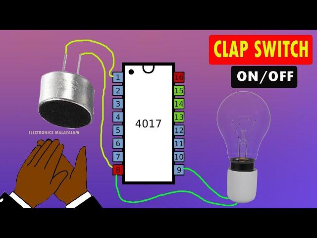 Fan and light control clap switch on off circuit | Clap switch circuit on/off